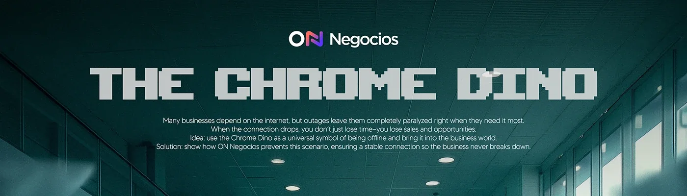On Negocios — The Chrome Dino campaign visual 1