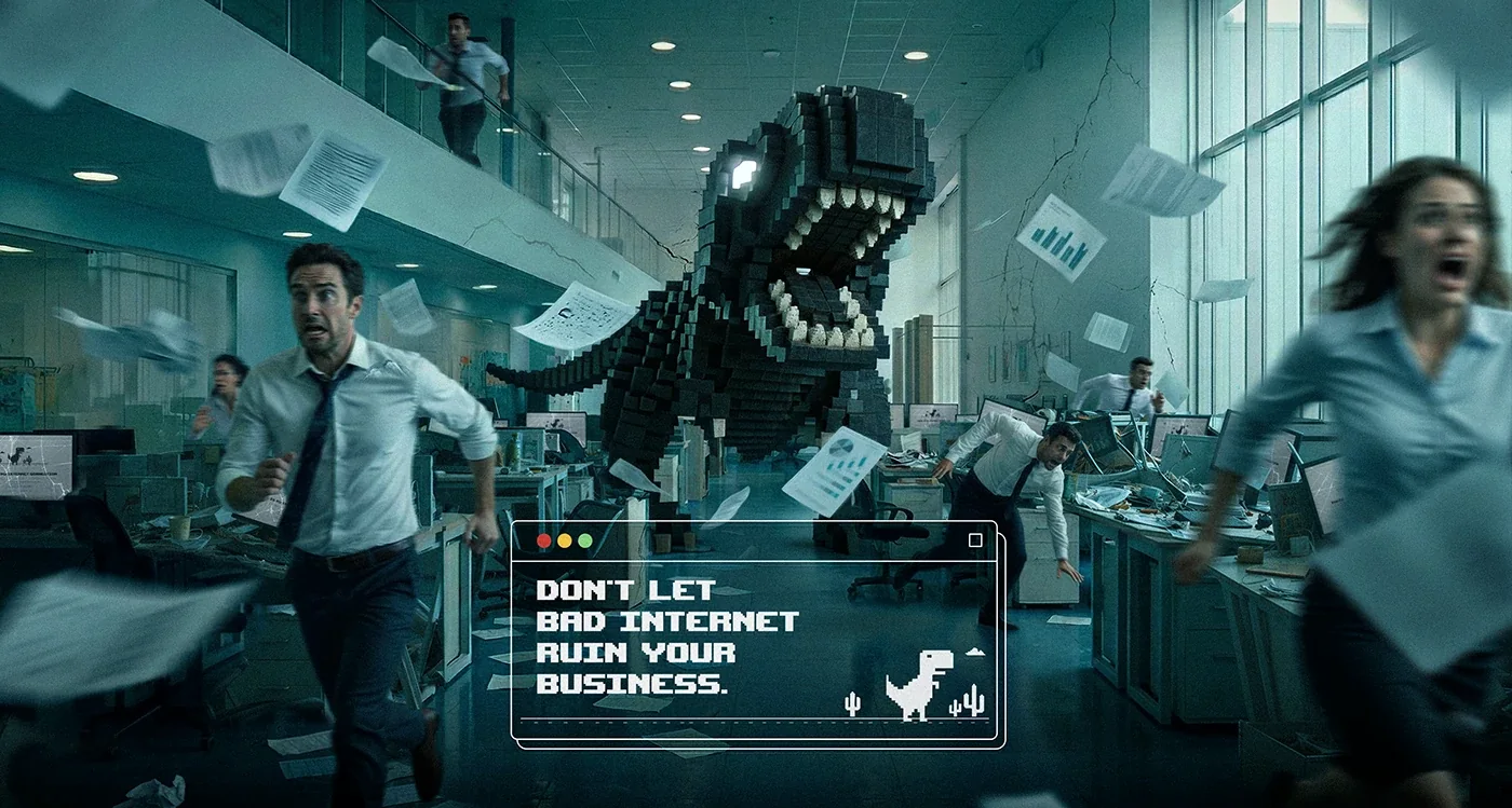On Negocios — The Chrome Dino campaign visual 2