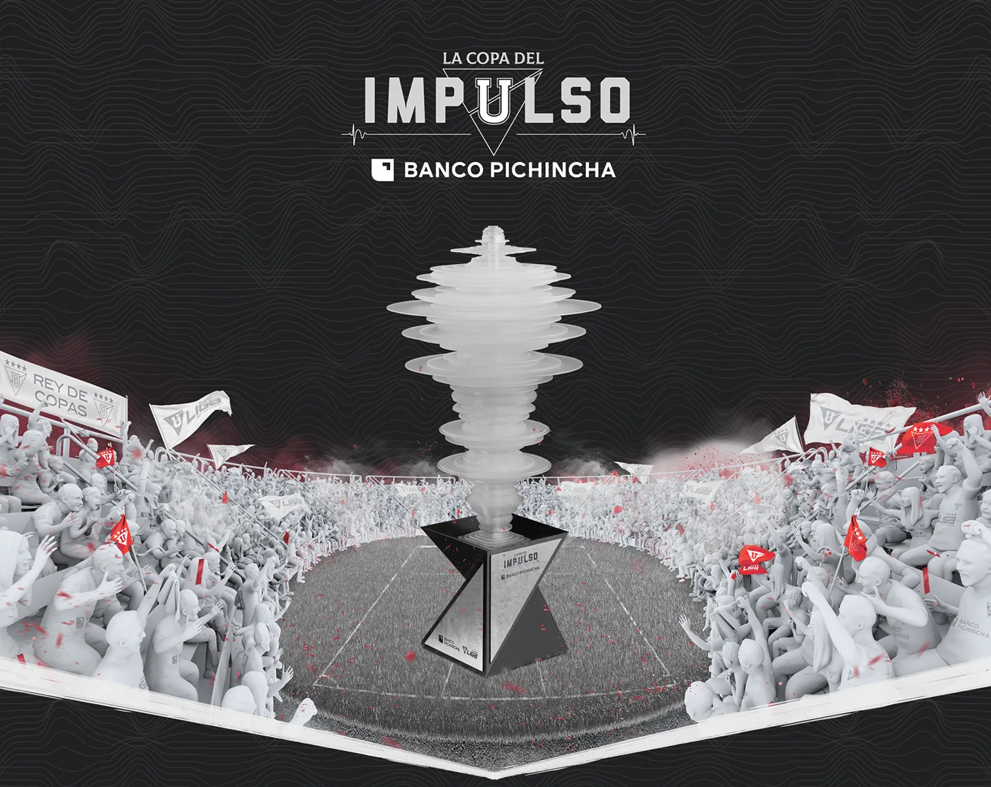 Banco Pichincha — The Cheering Trophy campaign visual 1