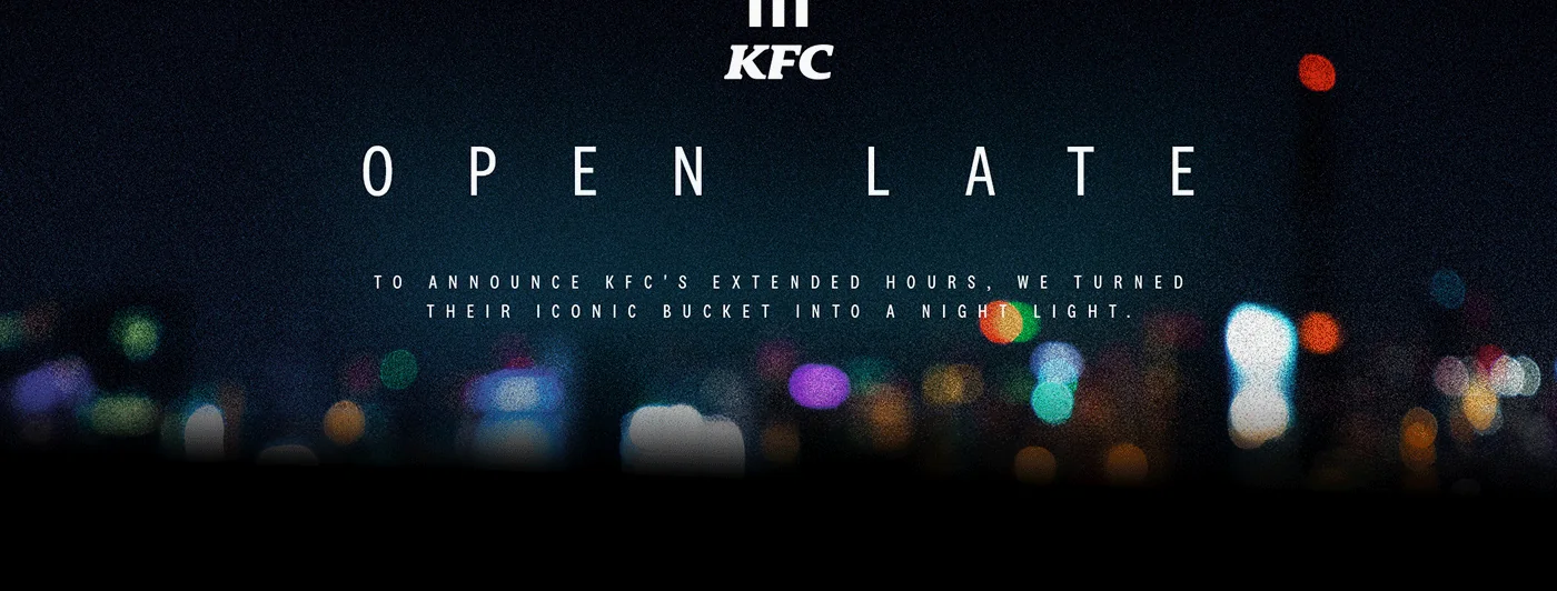 KFC — Open Late print execution 1